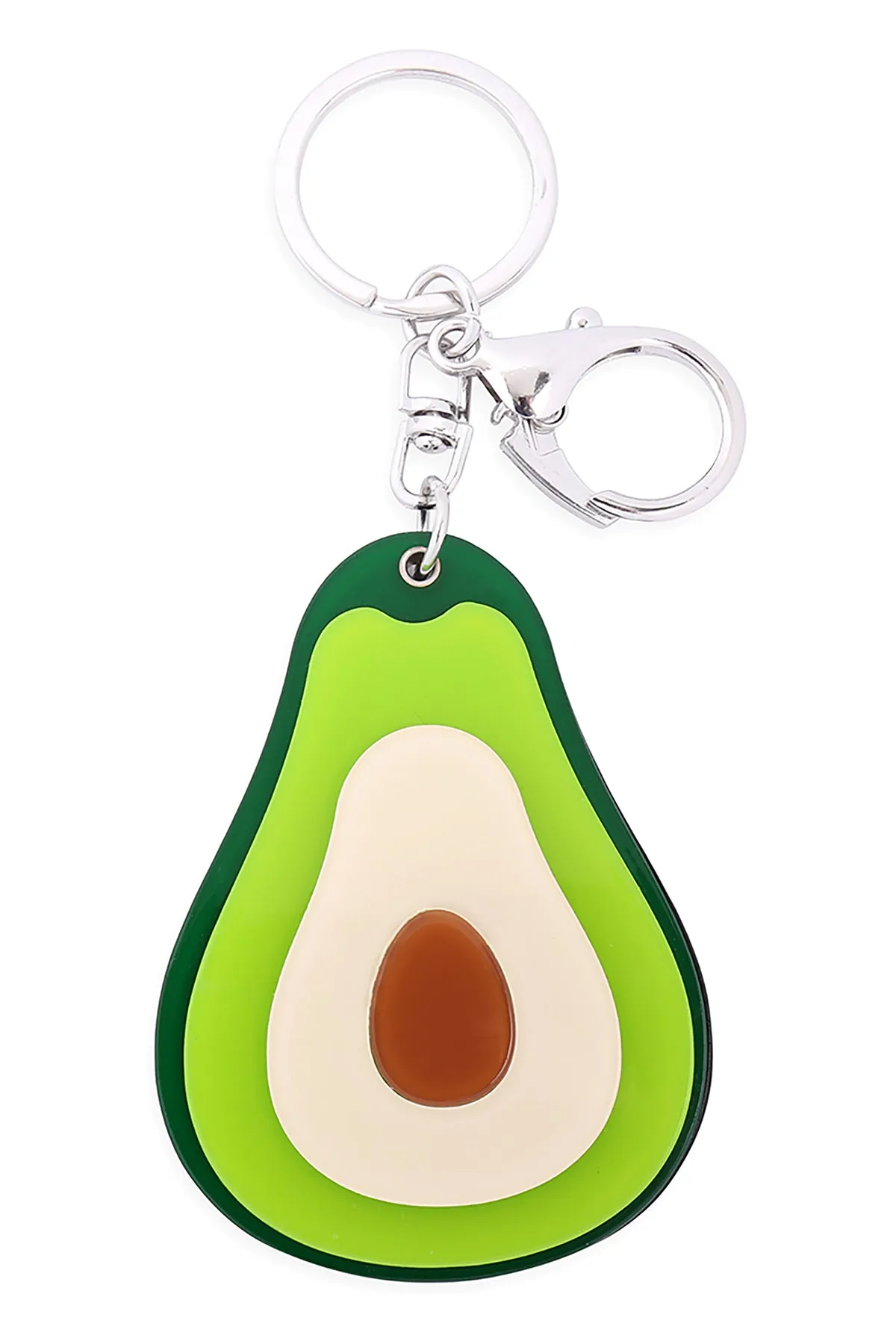AVOCADO W/ MIRROR KEYCHAIN