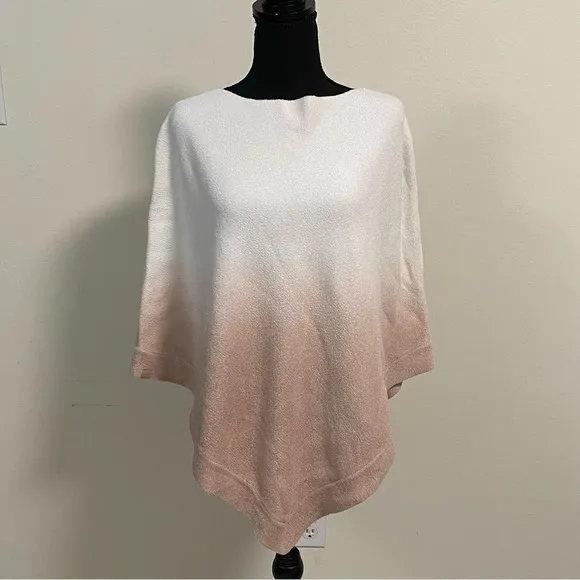 Barefoot Dreams Poncho OS Rose Mist Ocean Beach Poncho Ombre