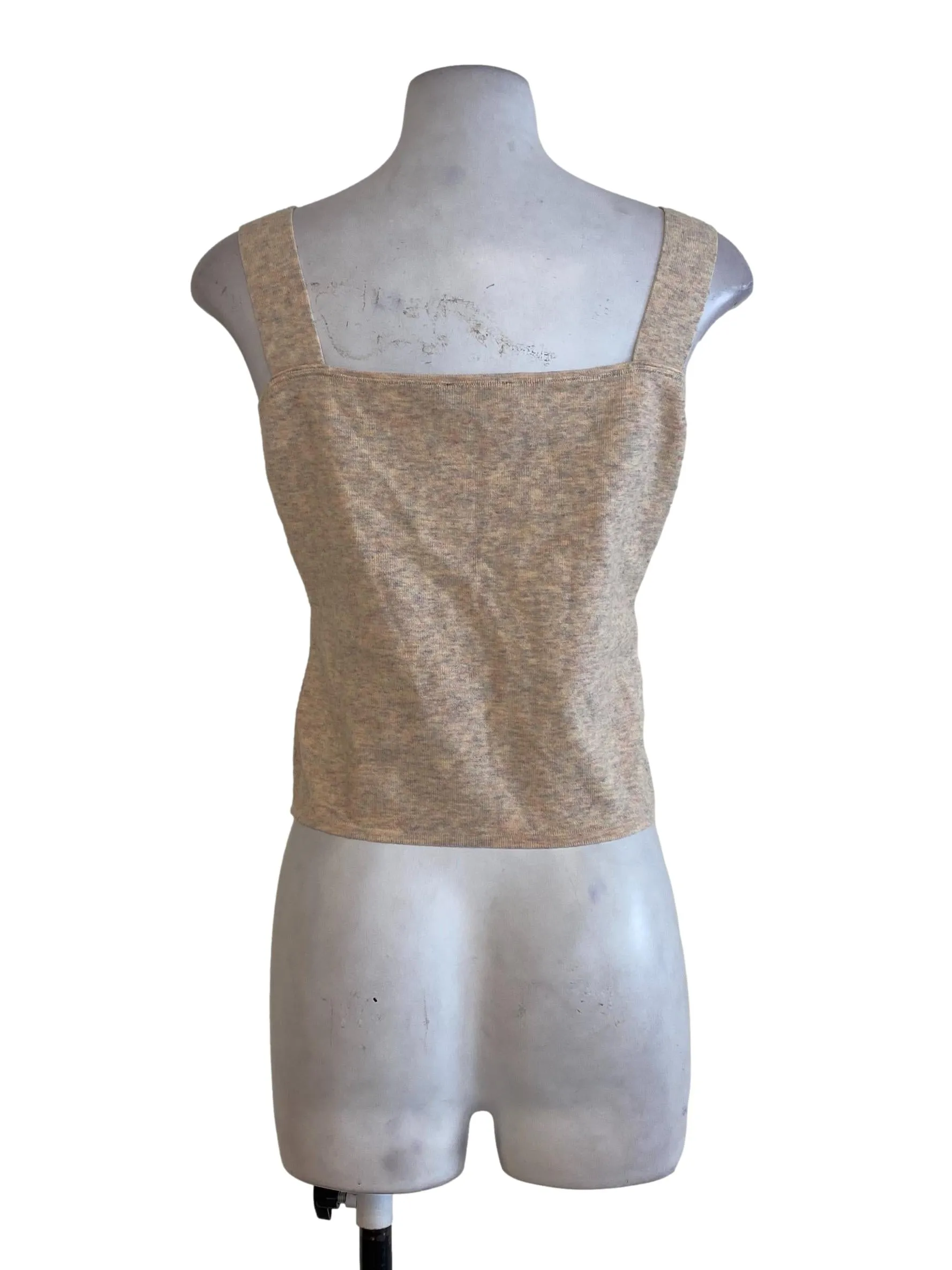 Beige Multicolor Knit Top