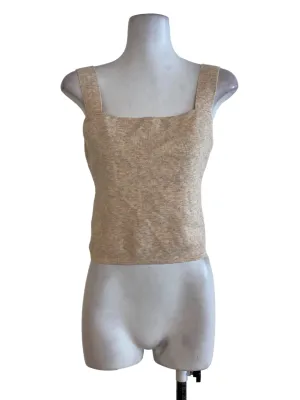 Beige Multicolor Knit Top