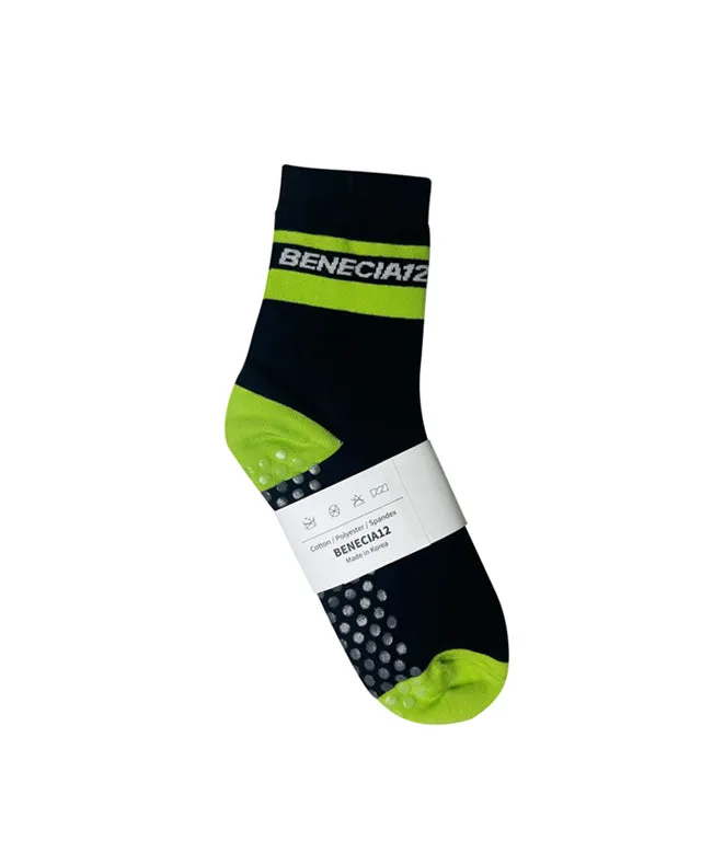 BENECIA 12 Non-Slip Short Socks - 3 pairs multi set