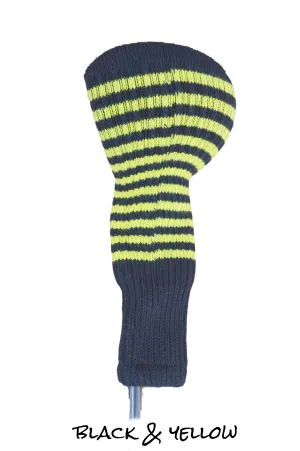 Black and Yellow Club Sock Golf Headcover
