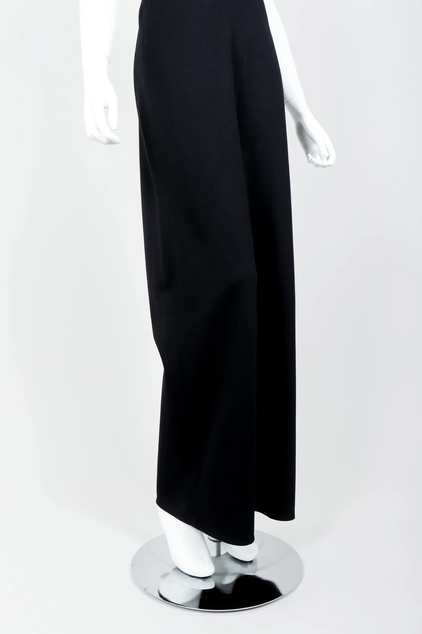 Black Knit Suspender Pant