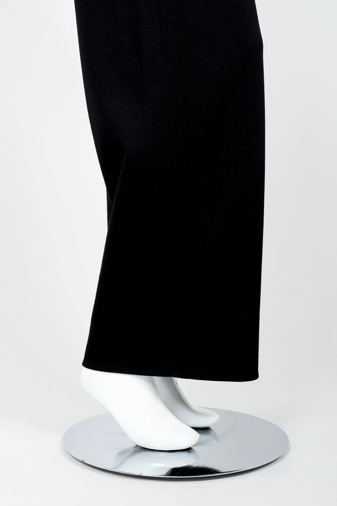Black Knit Suspender Pant