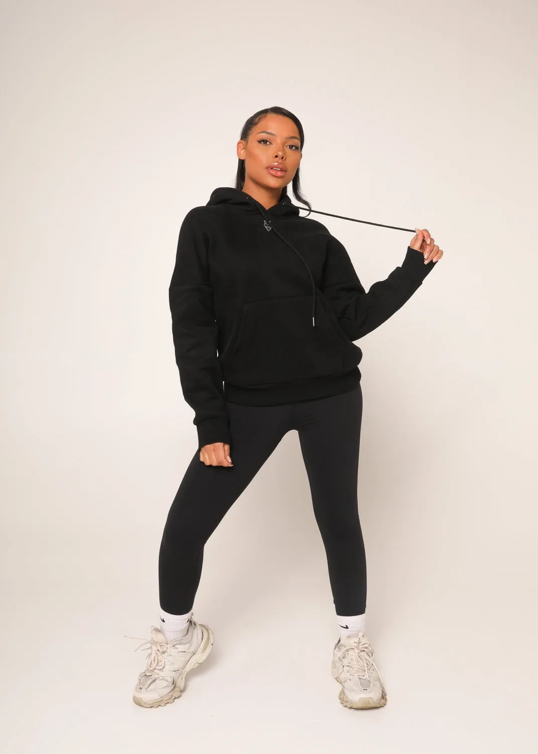 Black Pullover Hoodie