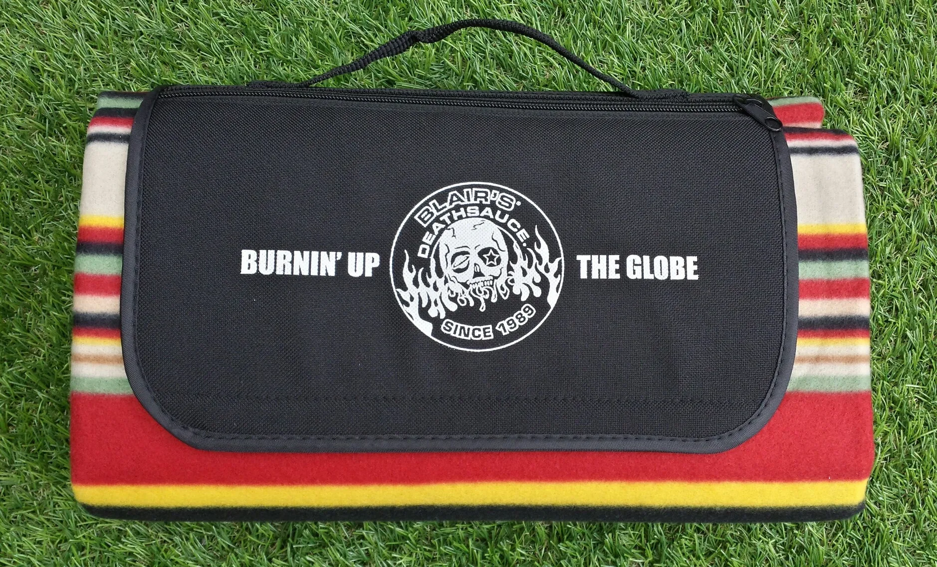Blair's Death Sauce Picnic Blanket