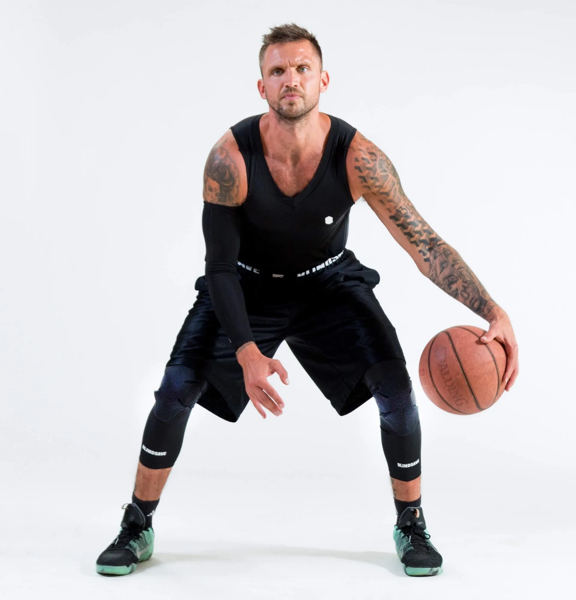 BLINDSAVE Protective 3/4 tights with knee padding