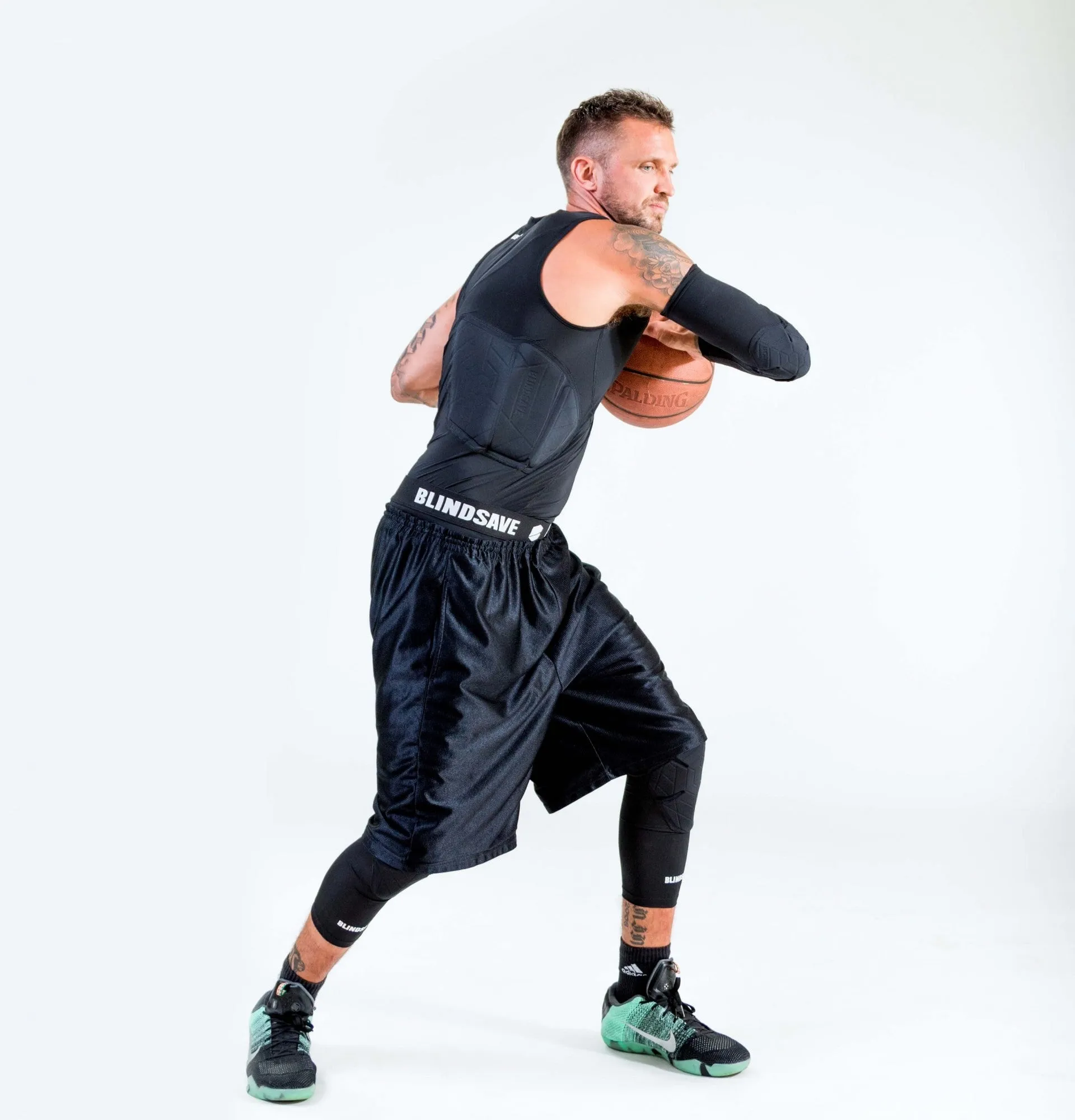 BLINDSAVE Protective 3/4 tights with knee padding