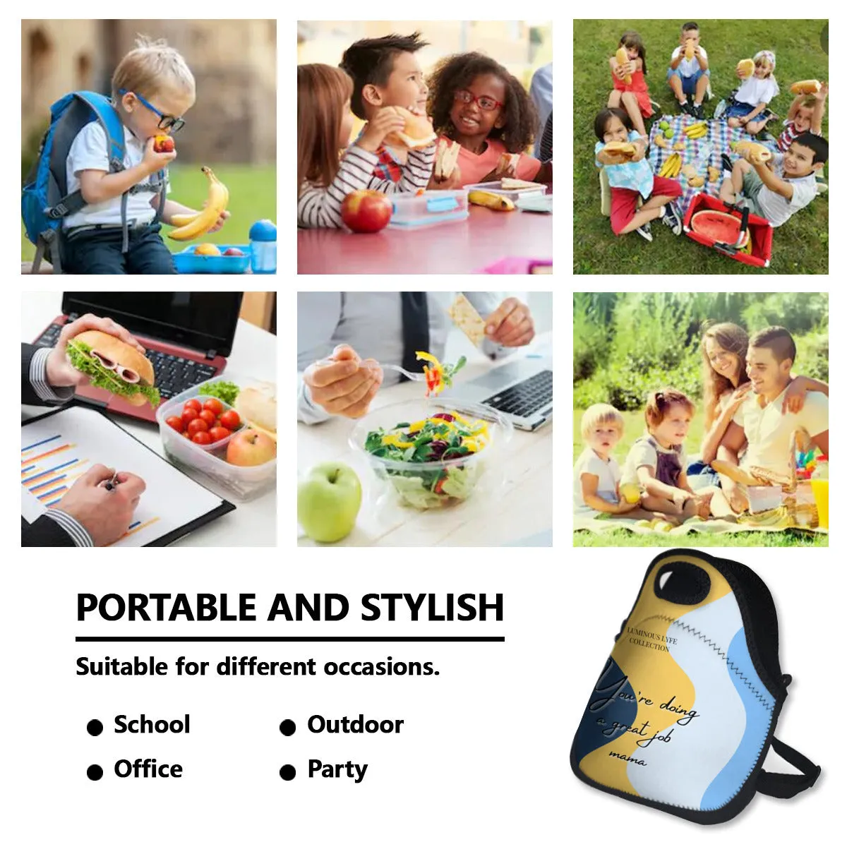 Blue Great Mama Insulated Milk/Bottle Bag
