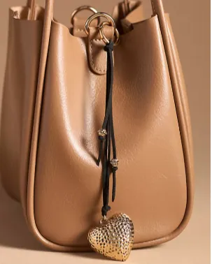 Boho Hear Bag Charm