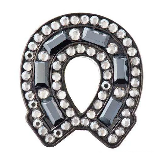 Bonjoc Ladies Horse Shoe Black Ball Marker Horse Shoe Gold (HS-GOLD)