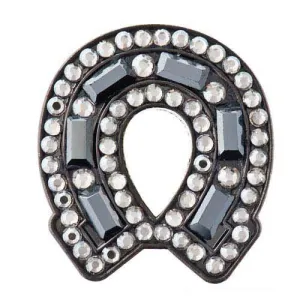 Bonjoc Ladies Horse Shoe Black Ball Marker Horse Shoe Gold (HS-GOLD)
