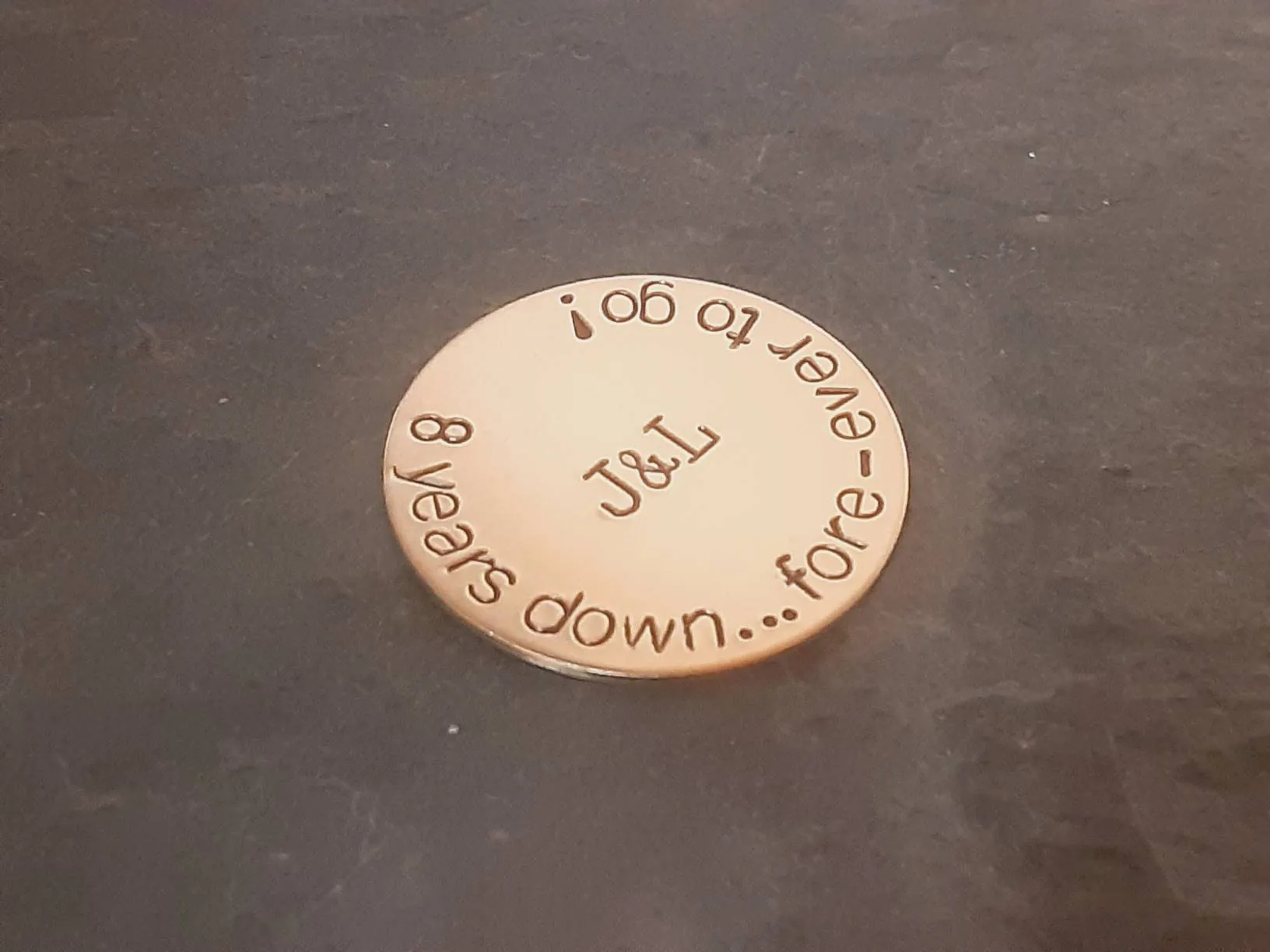 Bronze golf ball marker and 8th or 19th bronze anniversary gift ideas