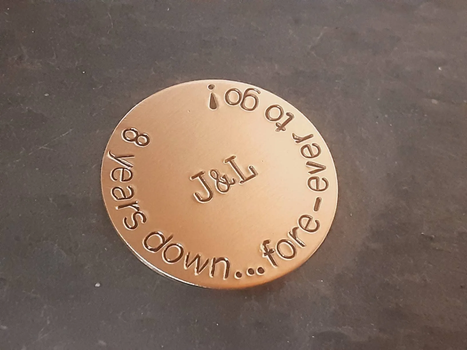 Bronze golf ball marker and 8th or 19th bronze anniversary gift ideas