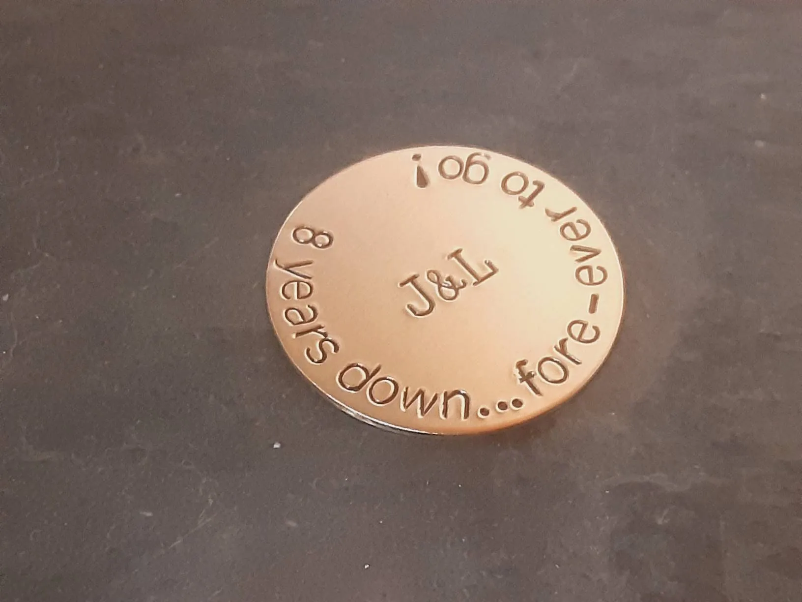 Bronze golf ball marker and 8th or 19th bronze anniversary gift ideas