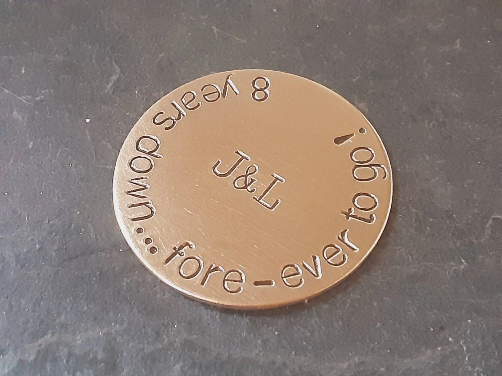 Bronze golf ball marker and 8th or 19th bronze anniversary gift ideas