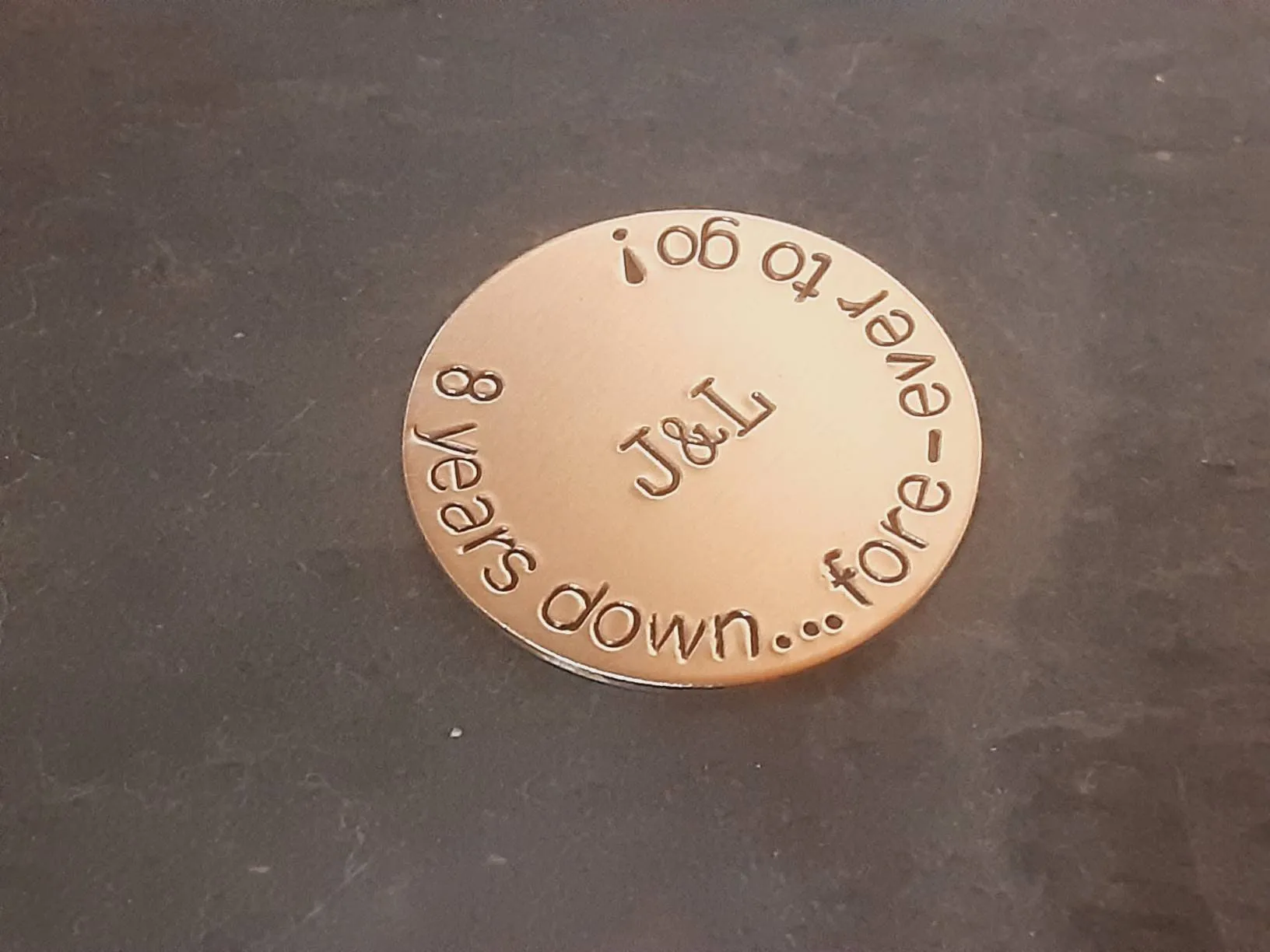 Bronze golf ball marker and 8th or 19th bronze anniversary gift ideas