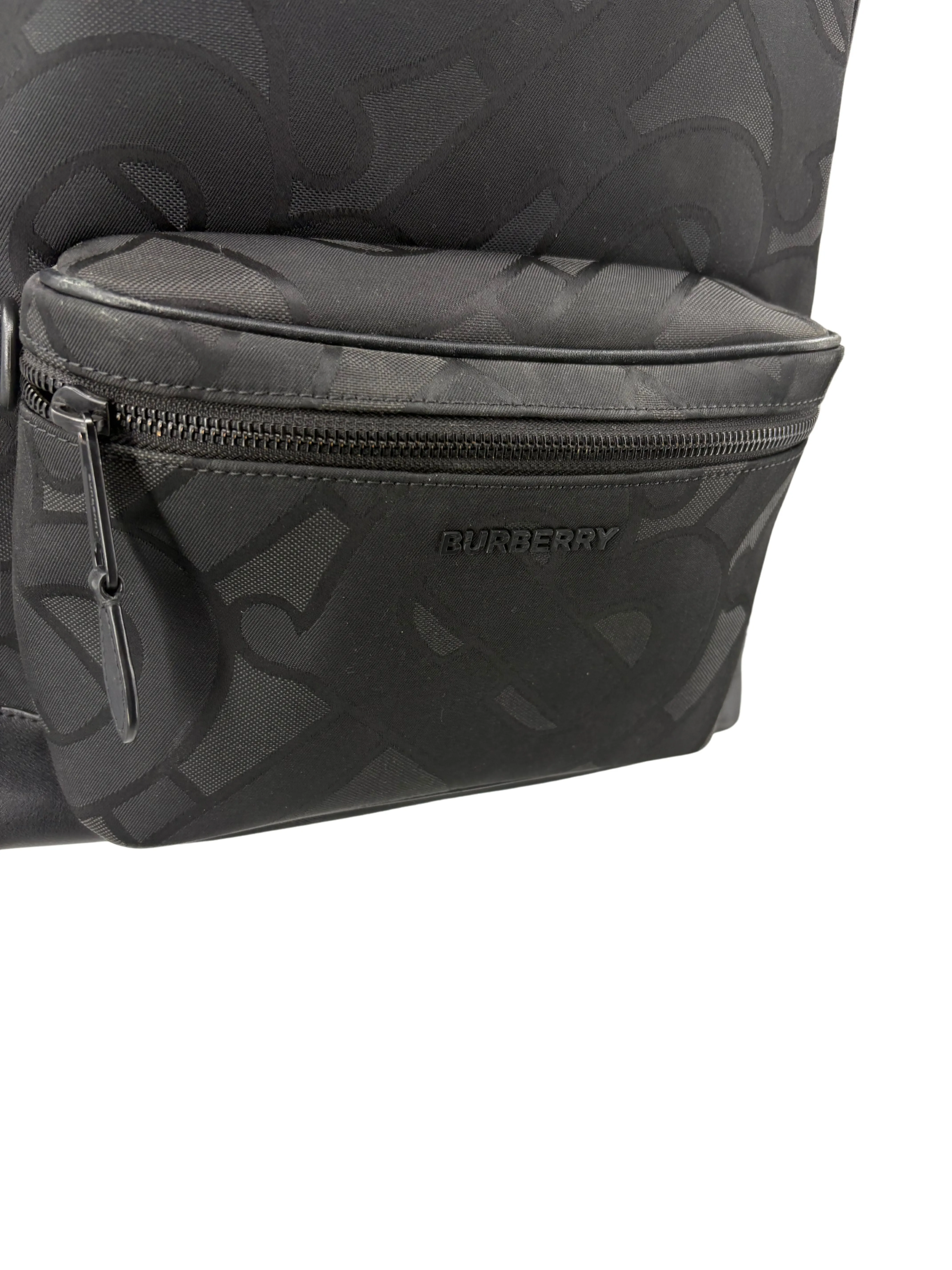 Burberry Monogram Backpack - Black