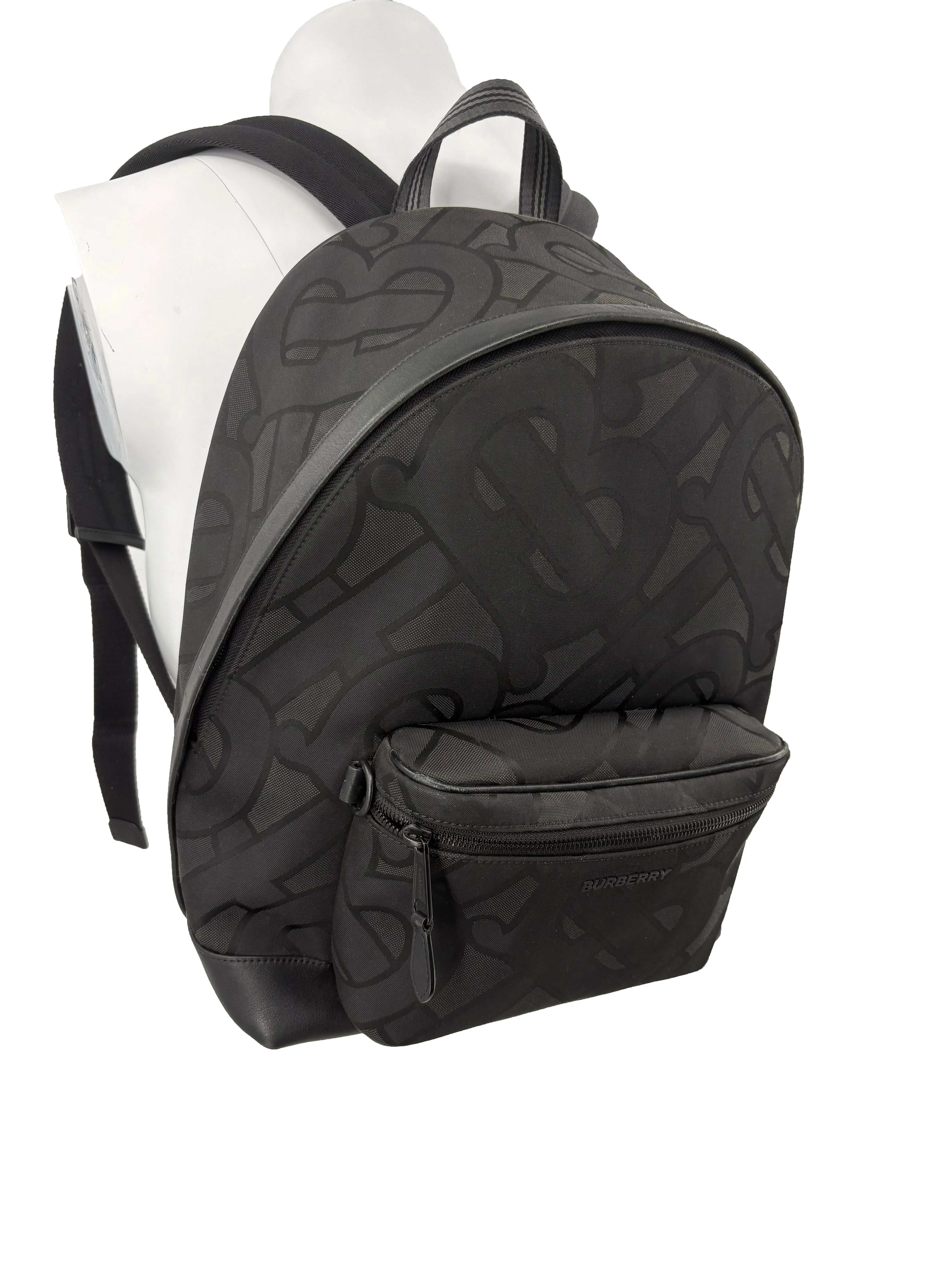 Burberry Monogram Backpack - Black