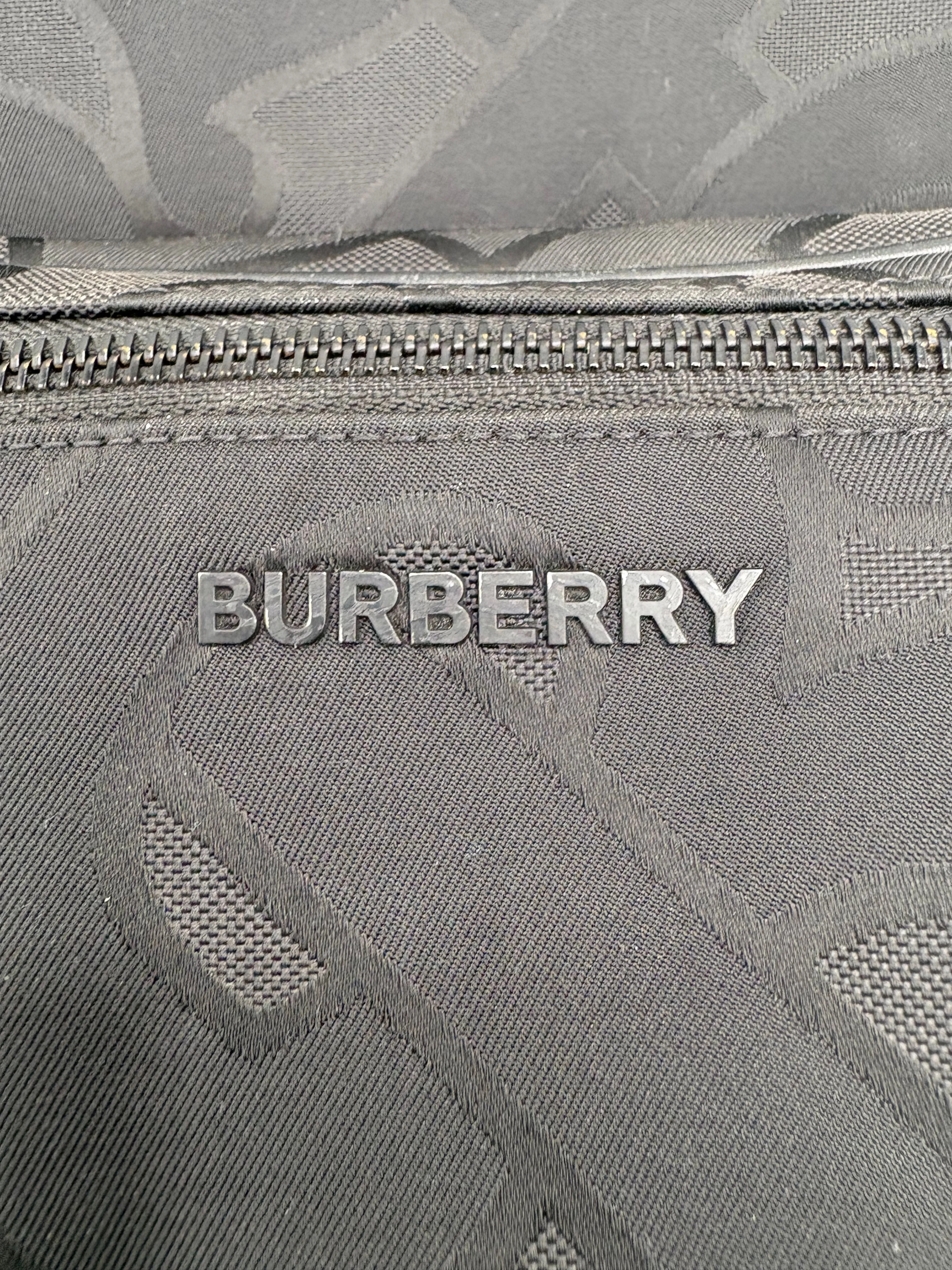 Burberry Monogram Backpack - Black