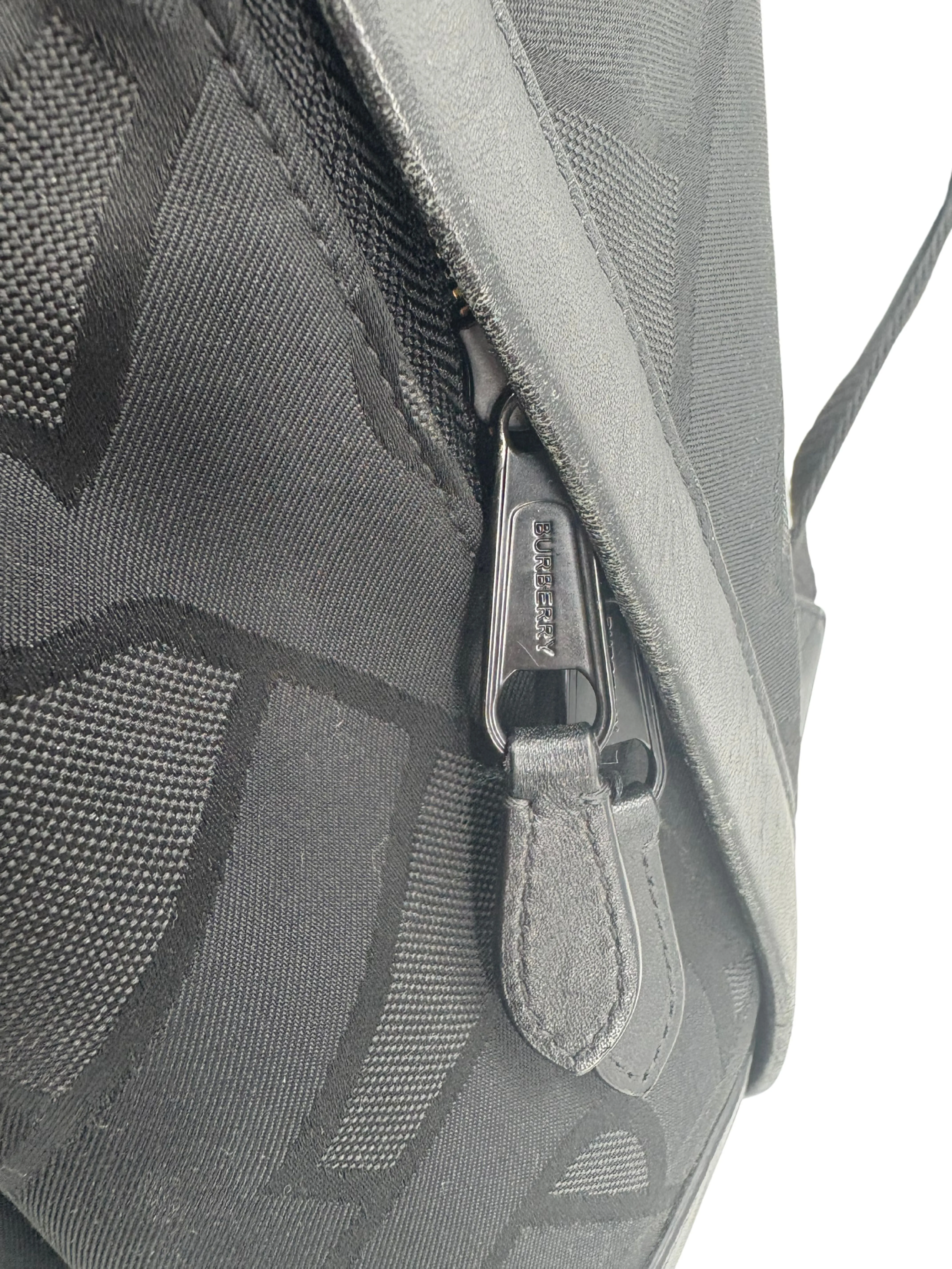 Burberry Monogram Backpack - Black