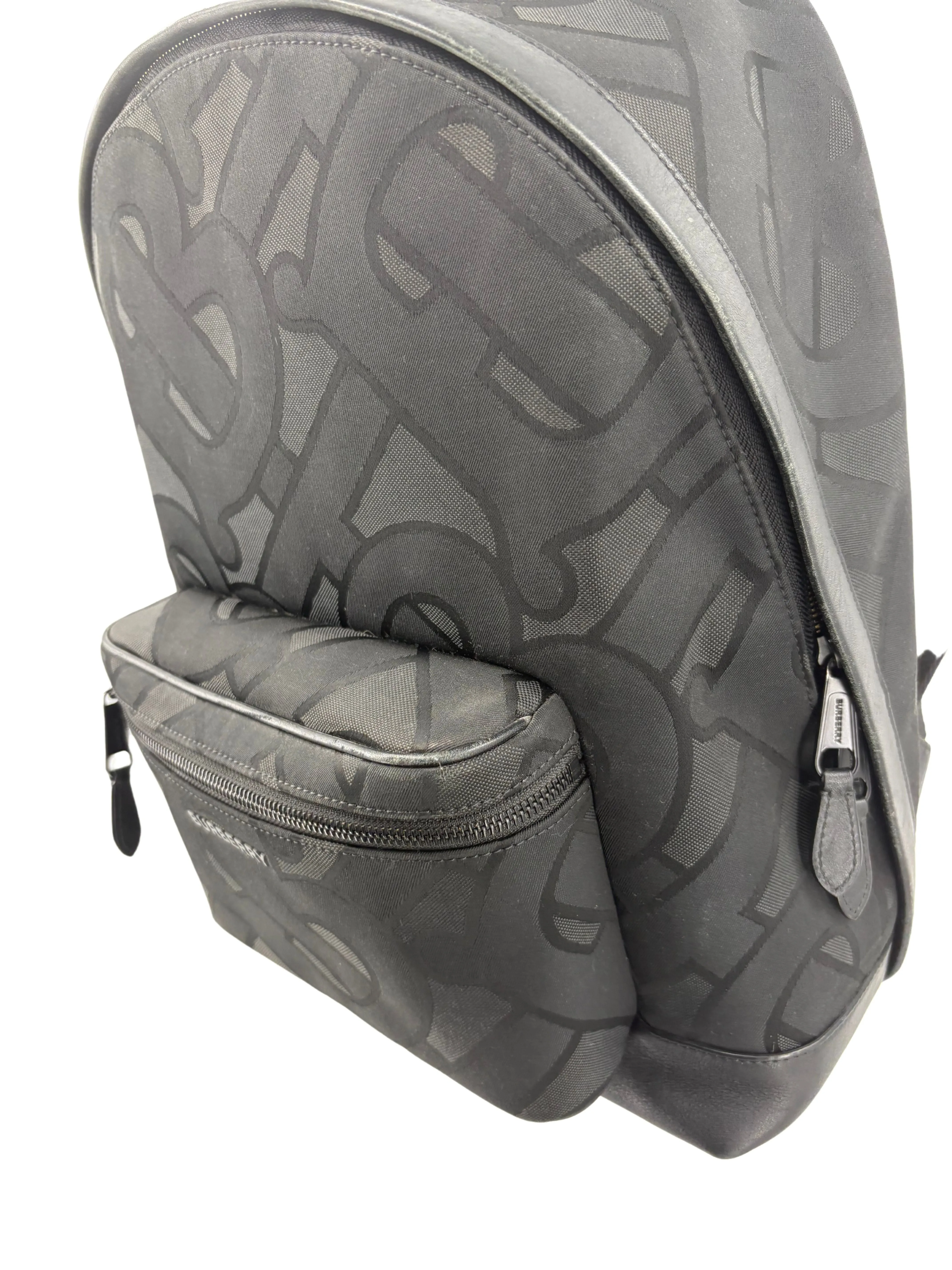 Burberry Monogram Backpack - Black