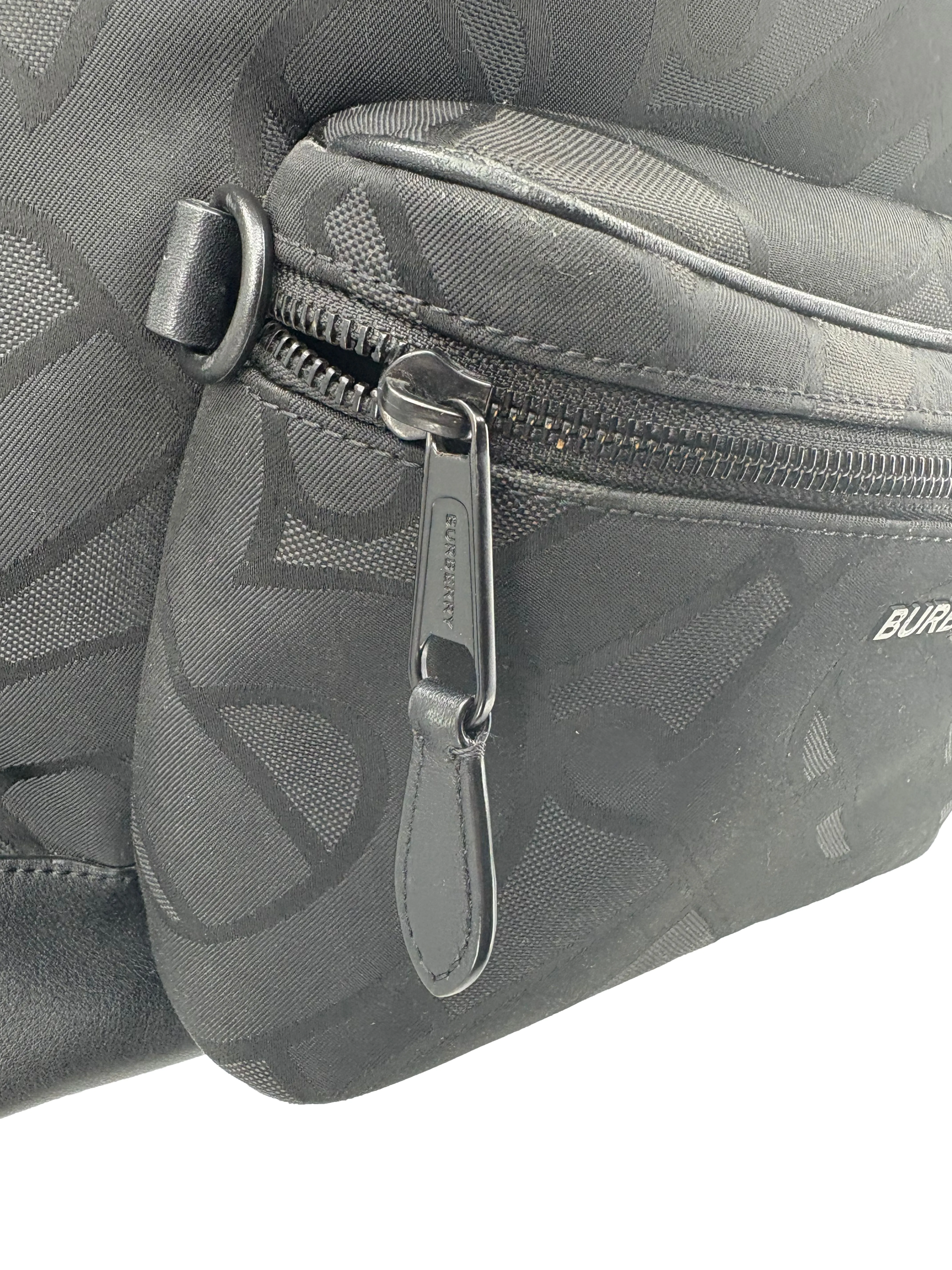 Burberry Monogram Backpack - Black