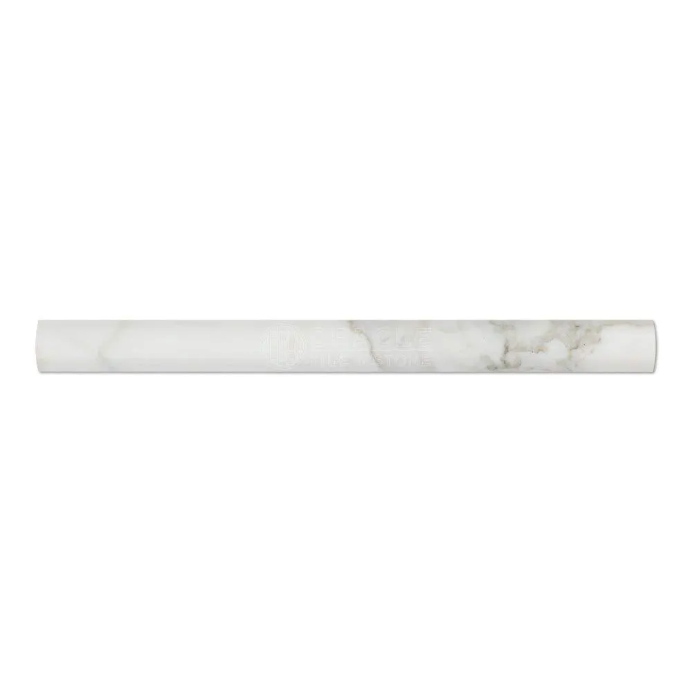 Calacatta Gold (Italian Calcutta) Marble 1 X 12 Quarter-Round Trim Molding, Honed