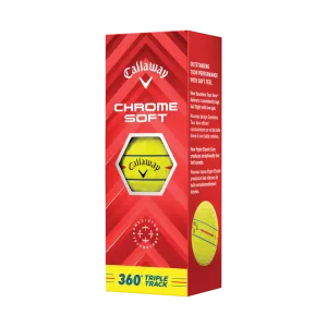 Callaway Chrome Soft 360 Triple Track Yellow Sleeve