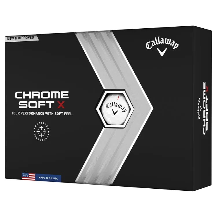 Callaway Chrome Soft X White Golf Balls 12pk