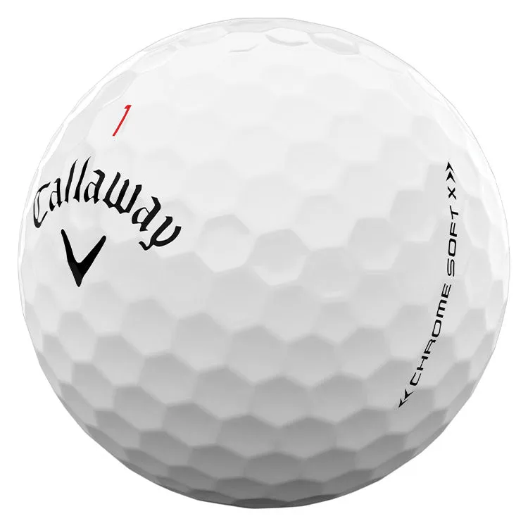 Callaway Chrome Soft X White Golf Balls 12pk