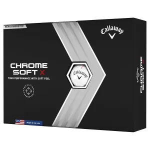 Callaway Chrome Soft X White Golf Balls 12pk