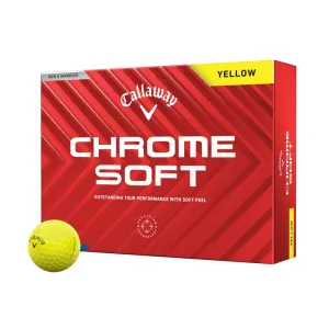 Callaway Chrome Soft Yellow Golf Balls