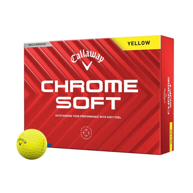 Callaway Chrome Soft Yellow Golf Balls