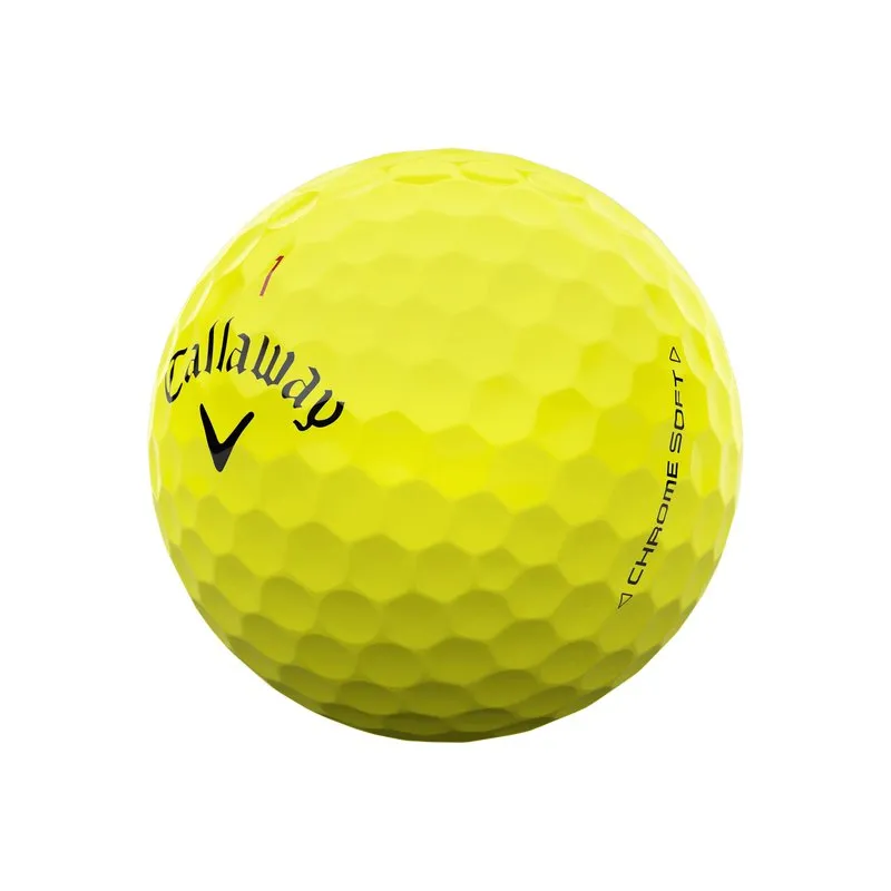 Callaway Chrome Soft Yellow Golf Balls