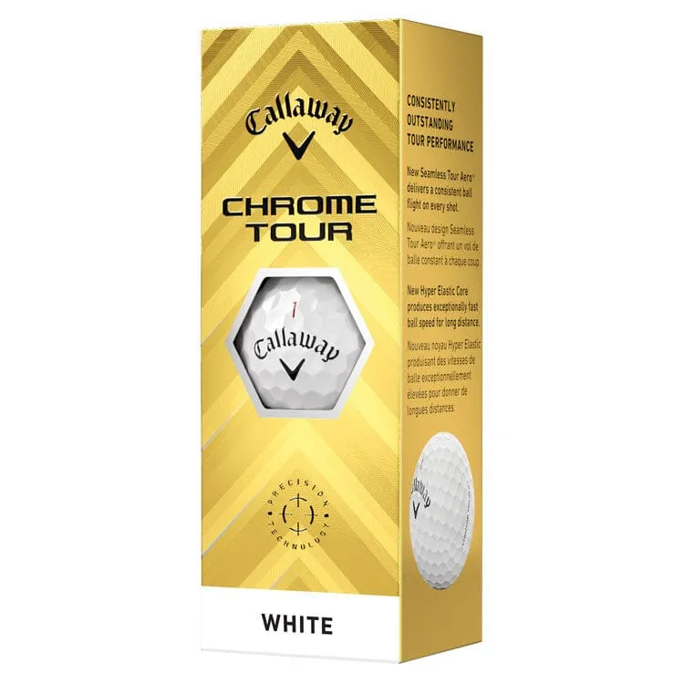 Callaway Chrome Tour White Golf Balls 12Pk
