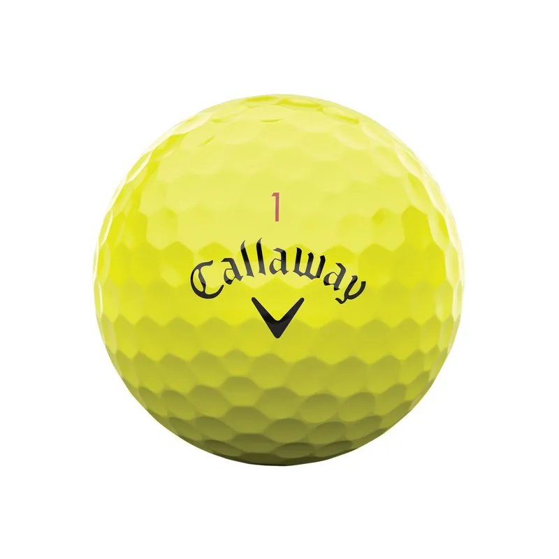 Callaway Chrome Tour Yellow Personalized Golf Balls