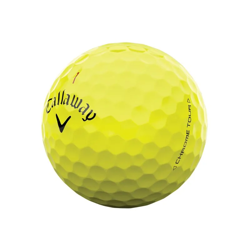 Callaway Chrome Tour Yellow Personalized Golf Balls