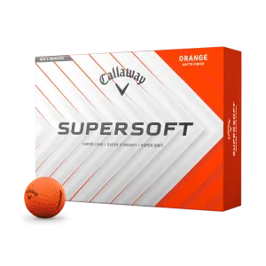 Callaway Supersoft Matte Orange Golf Balls 2025
