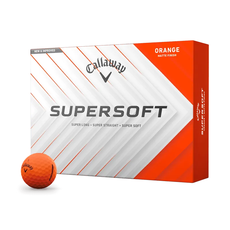 Callaway Supersoft Matte Orange Golf Balls 2025