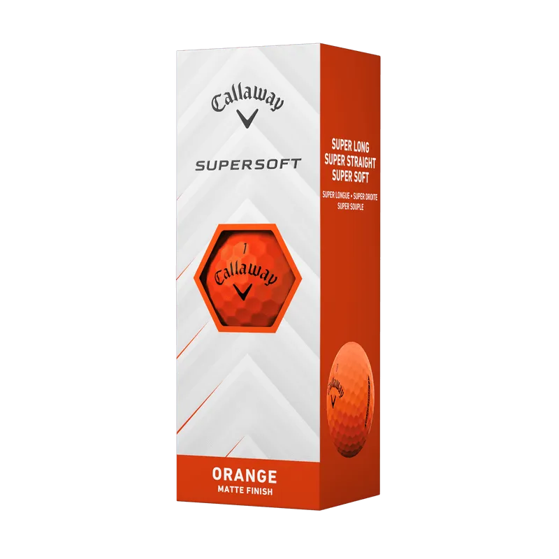 Callaway Supersoft Matte Orange Golf Balls 2025