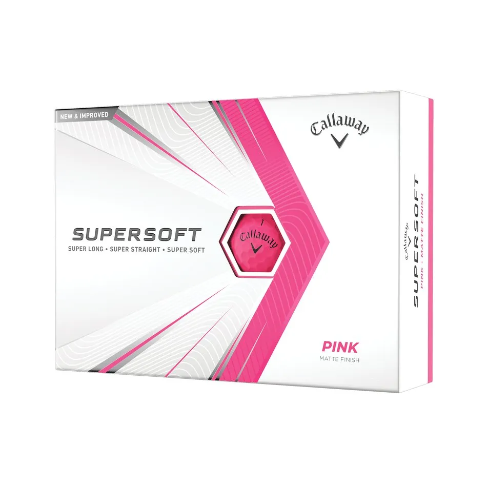Callaway Supersoft Matte Pink Golf Balls