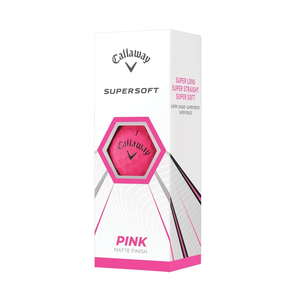 Callaway Supersoft Matte Pink Golf Balls