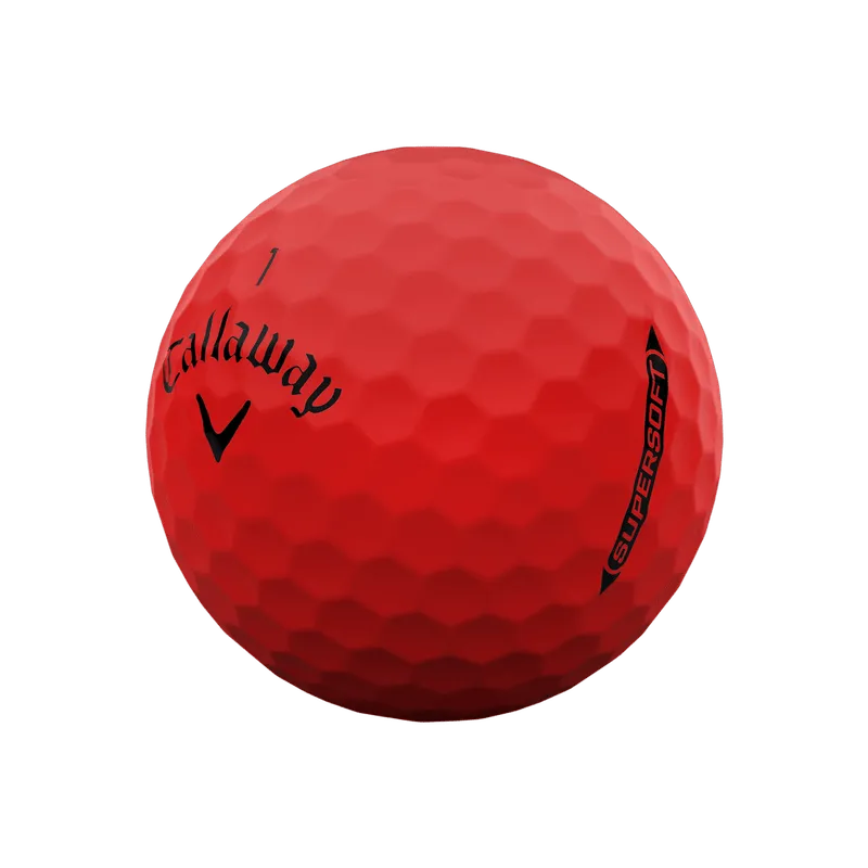 Callaway Supersoft Matte Red Golf Balls 2025