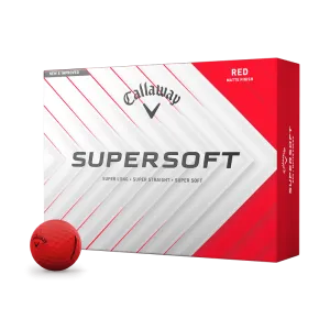Callaway Supersoft Matte Red Golf Balls 2025