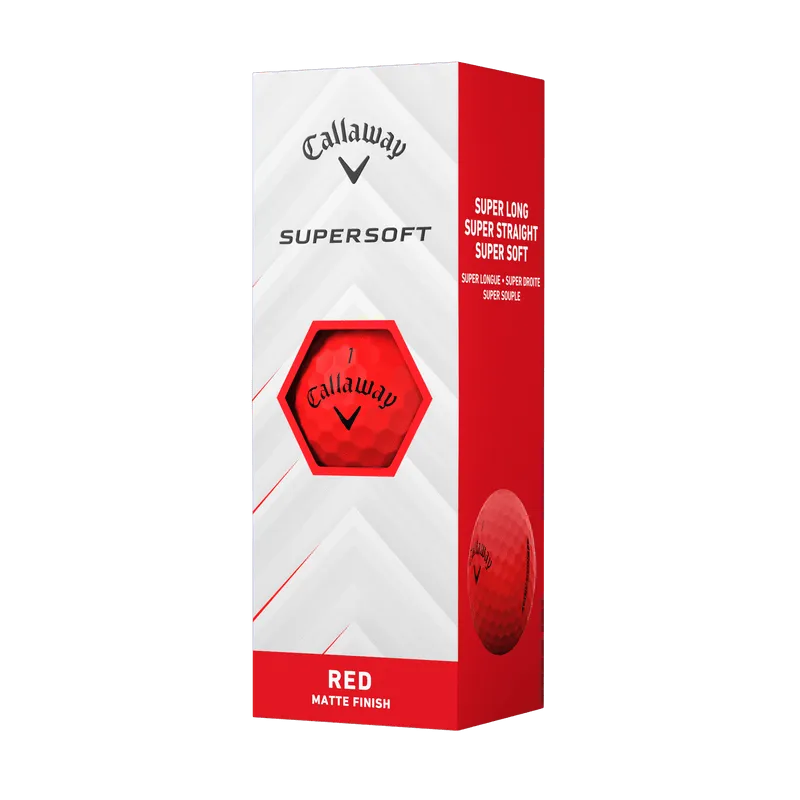 Callaway Supersoft Matte Red Golf Balls 2025