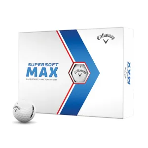 Callaway Supersoft MAX Distance White Golf Balls