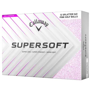 Callaway Supersoft Pink Splatter Golf Balls 12Pk