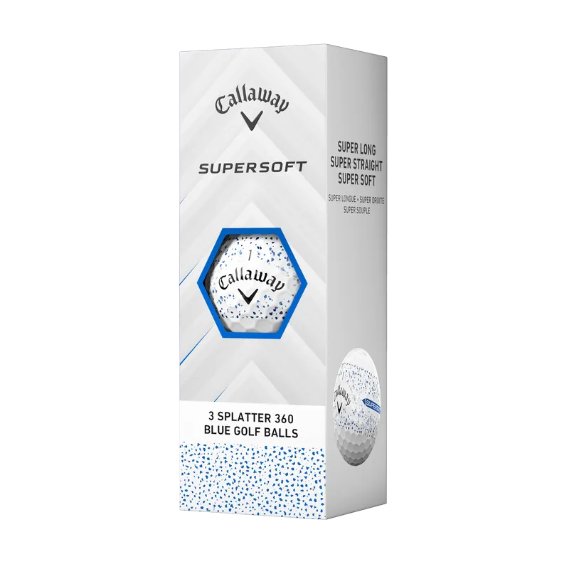 Callaway Supersoft Splatter 360 Blue Golf Balls 2025
