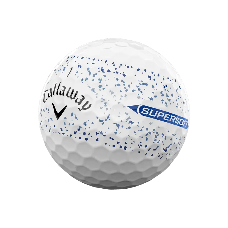 Callaway Supersoft Splatter 360 Blue Golf Balls 2025